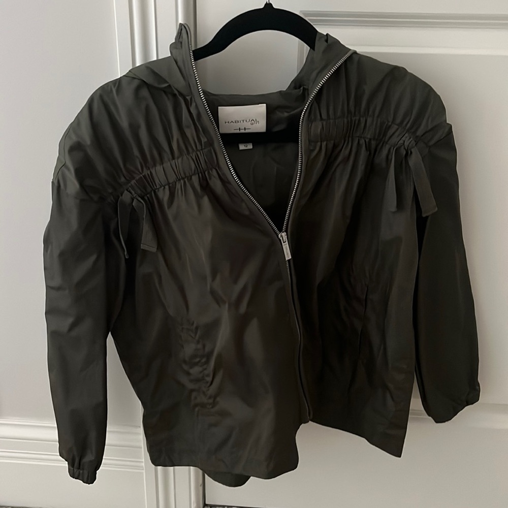 Habitual Girl green raincoat